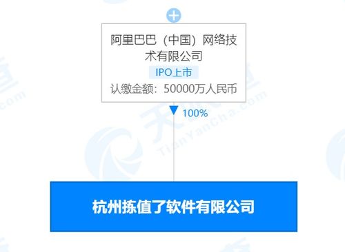 阿里巴巴成立杭州揀值了軟件有限公司，注冊資本5億深耕網(wǎng)絡(luò)技術(shù)服務(wù)